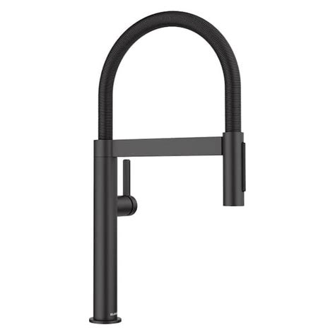 Blanco Culina Ii Mini Single Handle Pull Down Sprayer Kitchen Faucet In