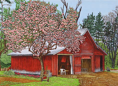 Country Barn Painting by Thelma Winter - Fine Art America