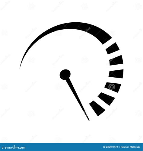 Vector Speedometer Icon A Vector Speedometer Royalty Free Cartoon