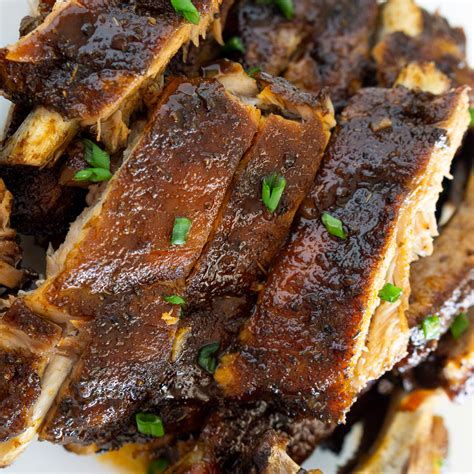 Maple Glazed Ribs In The Oven Babaganosh