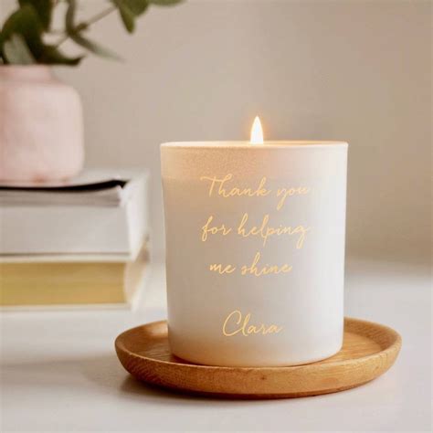 Personalised Thank You Teacher Candle Etsy