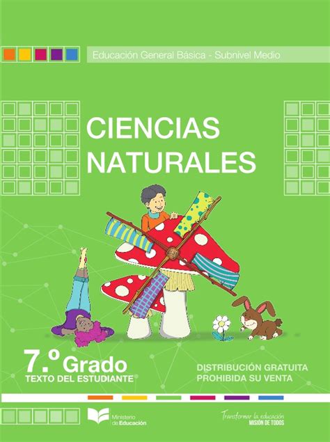 Libro de ciencias naturales de séptimo grado de EGB resuelto 2024