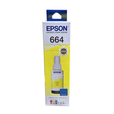 Garrafa De Tinta Epson Amarelo Refil Para Ecotank L L L