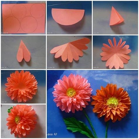 Sintético 96 Foto Como Hacer Flores De Papel Fáciles En 5 Minutos