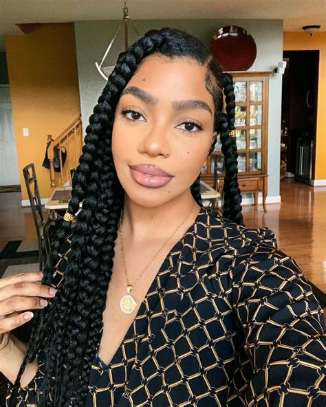 40 Beautiful Jumbo Box Braids Ideas For 2021 Thrivenaija Box Braids