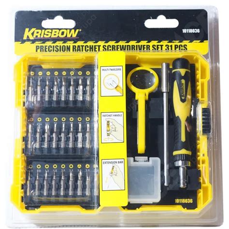 Krisbow Screwdriver Set Pcs Ratchet Screwdriver Home Tools