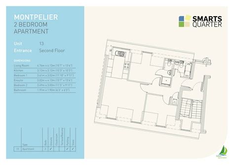 Montpelier Floor Plan - Green Spinnaker