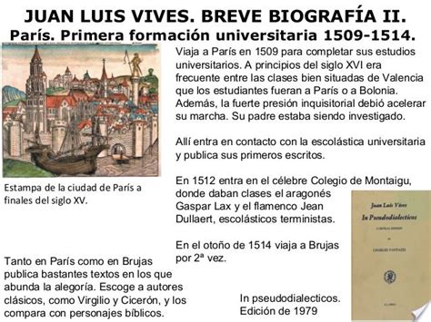 Juan Luis Vives Vida Y Obra