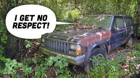 Rotting In The Woods In Tennessee Is A First Model Year Jeep Cherokee