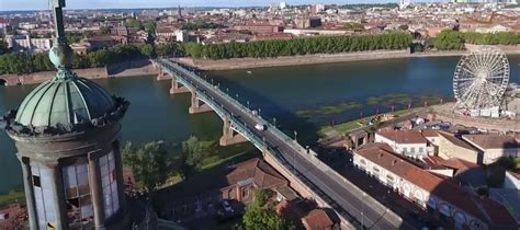 Toulouse Vue Du Ciel Les Magnifiques Images Des Berges De La Garonne