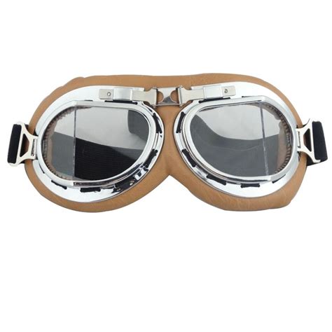 Vintage Style Aviator Pilot Cruiser Motorcycle Goggles Helmet Glasses Eye Wear Ebay