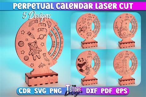 Perpetual Calendar Laser Cut SVG SVG Graphic By The T Store Design