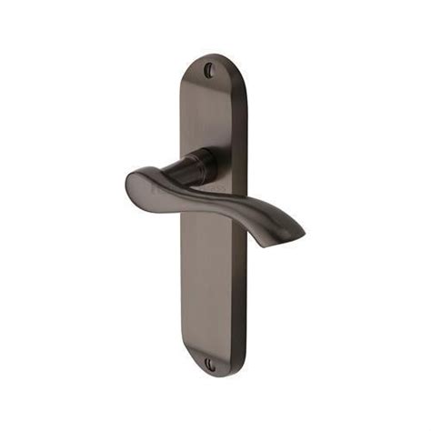 Heritage Brass Door Handle Lever Latch Algarve Design Matt Bronze Finish Handles4doors