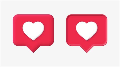 D Instagram Como Icono En Burbuja De Di Logo Roja O Coraz N Amor