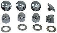 Colony Rocker Shaft End Plug Nut Kit Slotted For Shovelhead