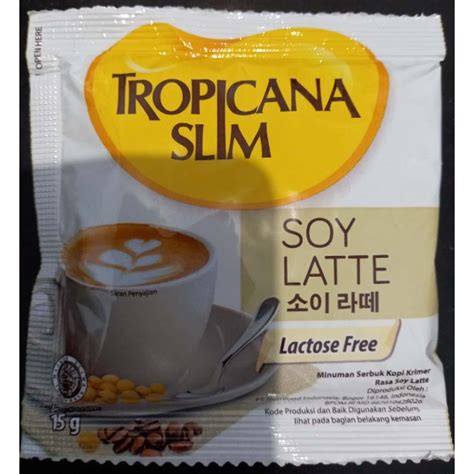 Jual TROPICANA SLIM SOY LATTE PER SACHET Shopee Indonesia