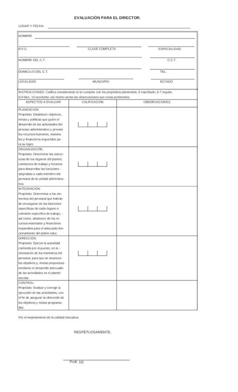 XLS Formato de Evaluación Al Director DOKUMEN TIPS