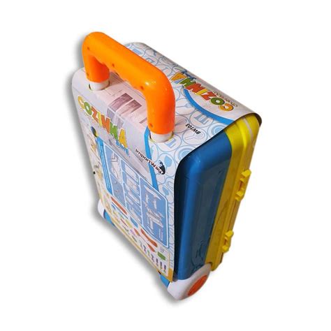 Kit Cozinha Infantil Divertida Em Bancada Maleta Mochila Chef