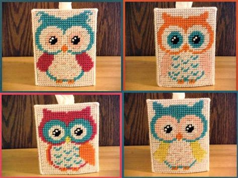 Four Different Pictures Of An Owl Bag