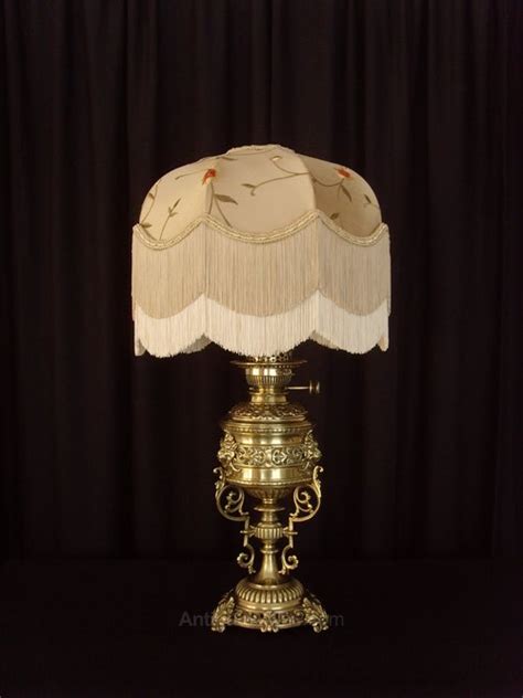 Antiques Atlas Th C Hinks Ornate Brass Table Lamp New Shade