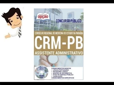 Concurso CRM PB 2016 Apostila Do Cargo Assistente Administrativo