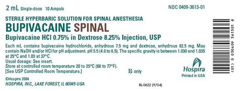 Bupivacaine Spinal Fda Prescribing Information Side Effects And Uses