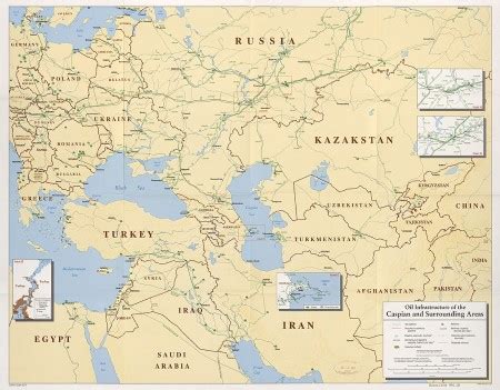 Caspian Sea Map & Physical Features | Study.com