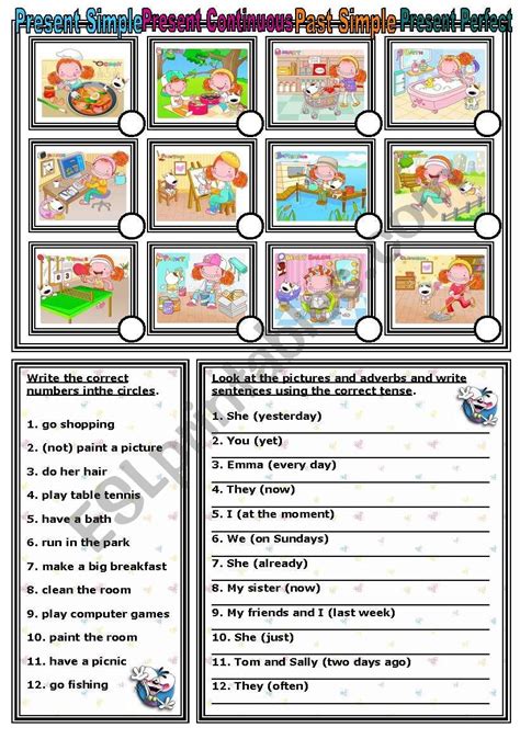 Tenses Esl Worksheet By Jecika