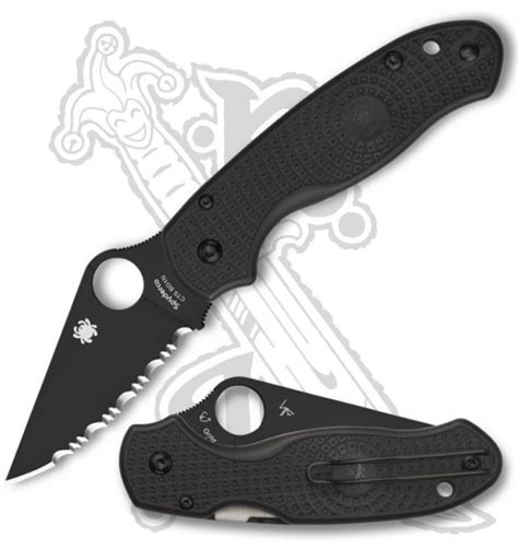 Spyderco C223sbbk Para 3 Lightweight Black Frn 292 Full Flat Dlc Cts