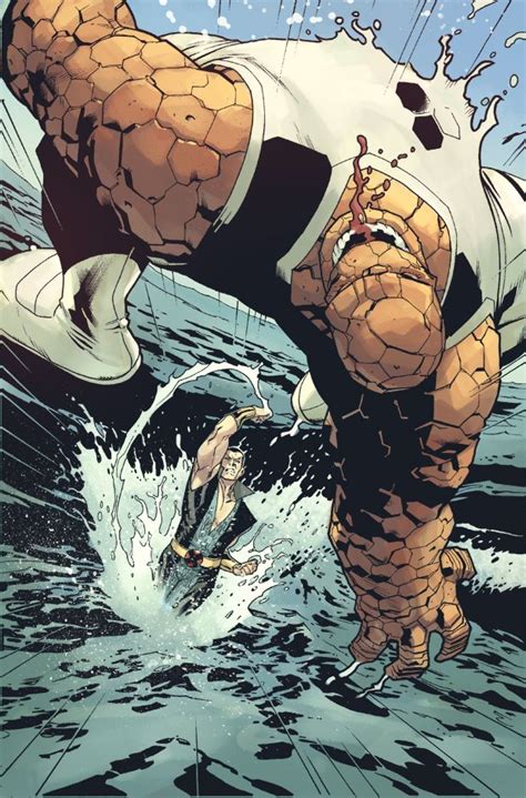 Namor Vs Thing By Stuart Immonen Marvel Comics Superheroes Comics Superhero Comic