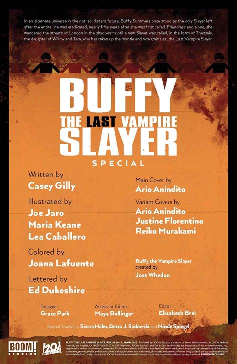 Buffy The Last Vampire Slayer Special 1 Preview What Goes Around