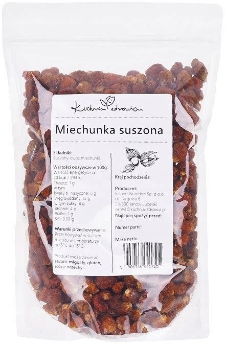 Miechunka Suszona Naturalna KUCHNIA ZDROWIA 500G 13808758479 Allegro Pl