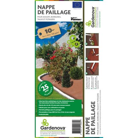 Nappe De Paillage Plantex Massifs Bordures Talus Potagers Brun X M