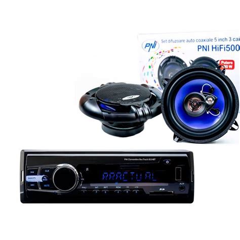 Pack Radio Lecteur MP3 Pour Voiture PNI Clementine 8524BT 4x45w Haut