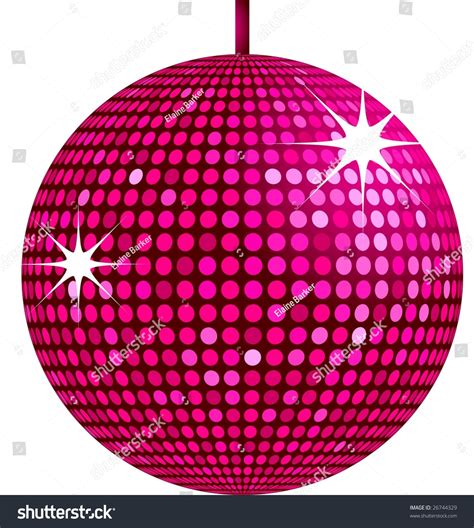 Sparkling Pink Disco Ball Stock Vector Shutterstock