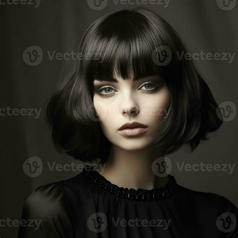 Illustration of a haircut fashion portrait, AI Generated 34224522 Stock ...