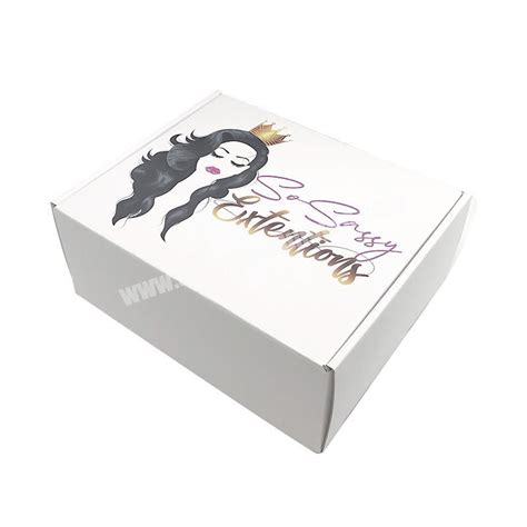 Custom Logo Luxury Corrugated Carton Boxes Plain White Shipping Mailer Paper Packaging Box For