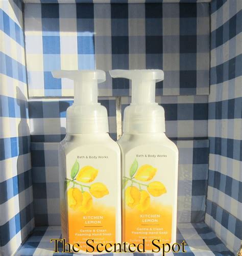 Bath And Body Works White Barn Soap 2 KITCHEN LEMON Gentle Foaming Hand