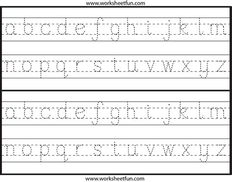 Tracing Lowercase Letters Free Printable