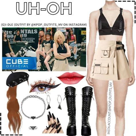 G I DLE UH OH MV INSPIRED OUTFIT 3 KPOP OUTFITS MV ON INSTAGRAM