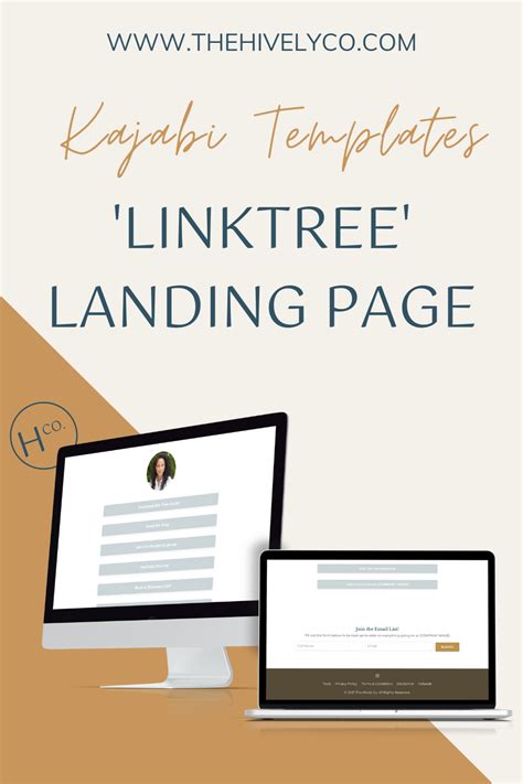 Linktree Landing Page Template | Landing page, Templates, Kajabi