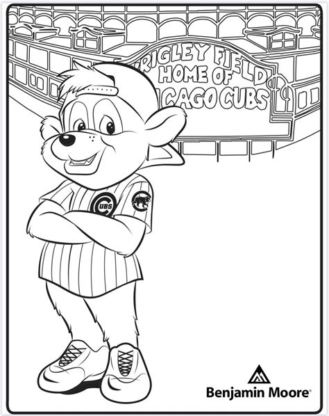 Chicago Cubs Pages Printable Coloring Pages