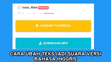 Cara Mengubah Teks Jadi Suara Versi Bahasa Inggris Dengan Mudah Dan