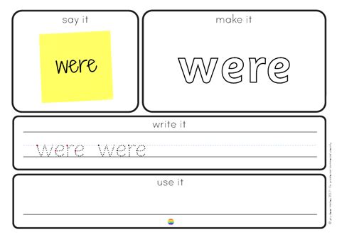 Sight Word Say It Make It Write It Use It Mats 1 100 Oxford List Words