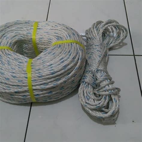 Jual Qualitybl Per Mtr Tali Tambang Nylon Putih Mm Lentur Nilon