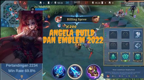 ANGELA 2000 GAMEPLAY SOLO RANKED JADI MUDAH TOP BUILD DAN EMBLEM