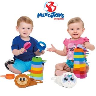 Brinquedo Didático para Bebe Empilha Baby Macaco Educativo Infantil