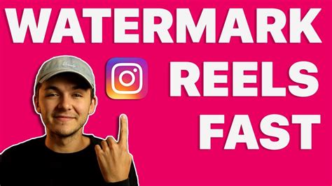 How To Watermark Your Instagram Reels Youtube