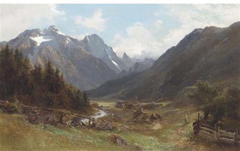 An Alpine Landscape By Edward Theodore Compton On Artnet