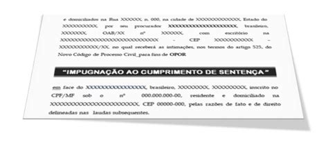 2096 ImpugnaÇÃo Ao Cumprimento De SentenÇa Atualizado Novo Cpc